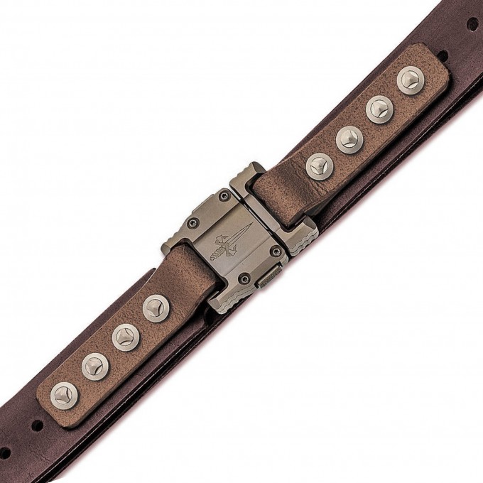 Ремень MARFIONE CUSTOM APIS BELT DARK BROWN WATER BUFFALO MT_Apis Belt dark brown water