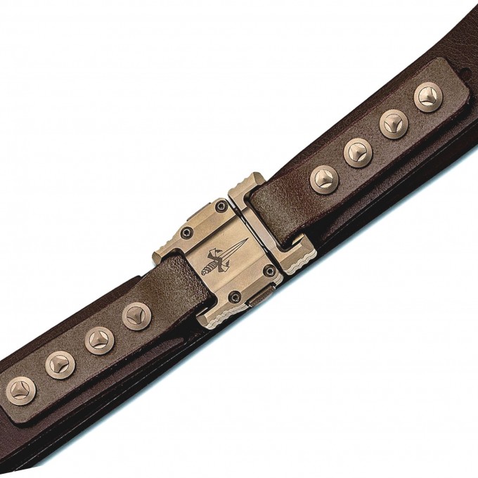 Ремень MARFIONE CUSTOM APIS BELT DISTRESSED DARK BROWN WATER BUFFALO MT_Apis Belt Distressed dark